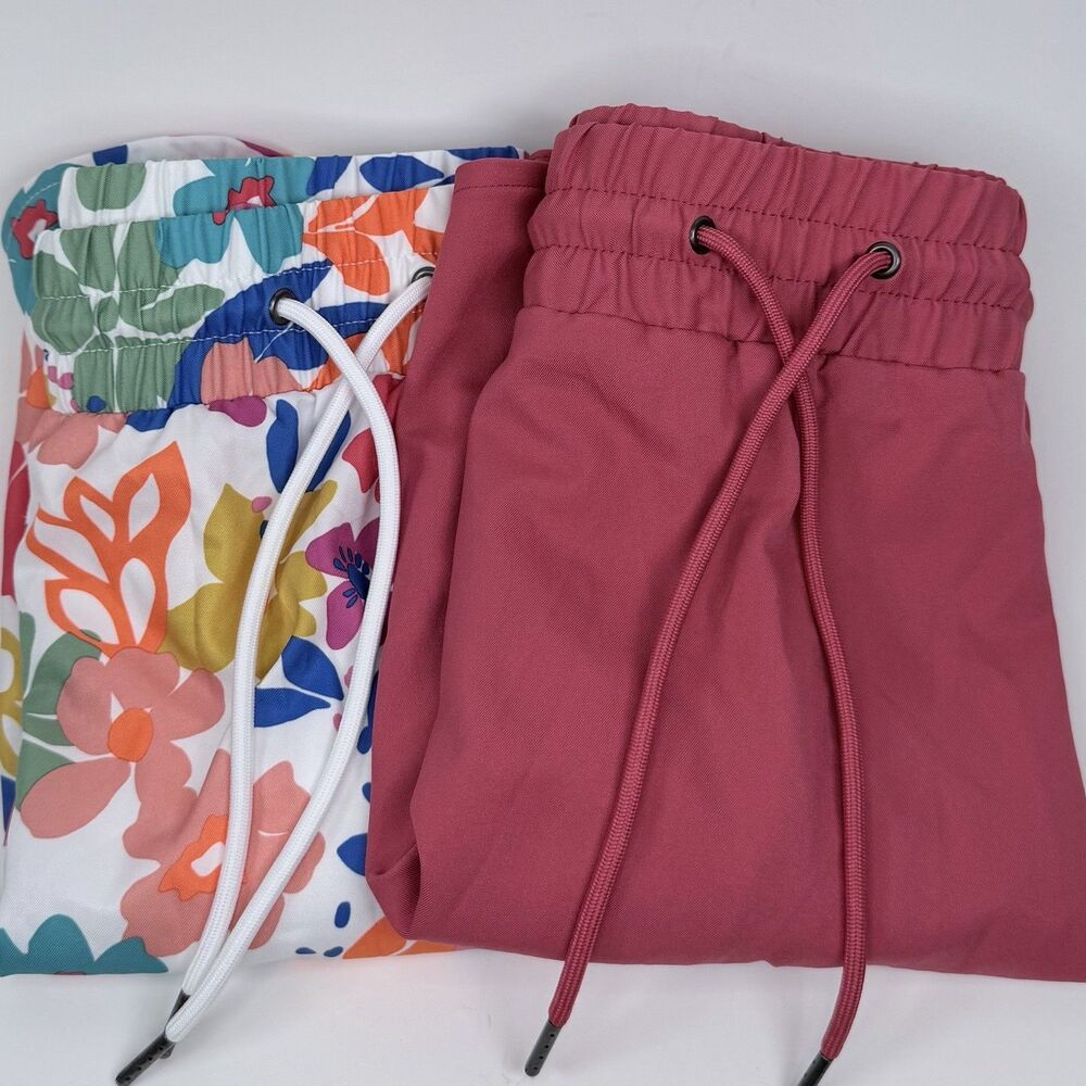 LOT‎ OF 2: St Johns Bay Womens Skorts Coral & Floral Golf Tennis Sporty Sz S
